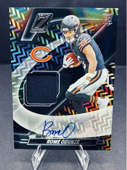 2024 Panini Zenith - Z-Jersey Autographs Rome Odunze #ZJA-ROE /99 (AU, MEM, RC)