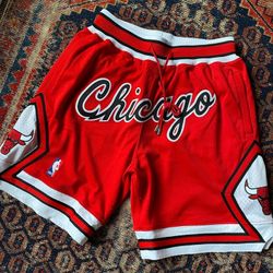 Chicago Bulls Shorts Stitched (Small To 2XL) 