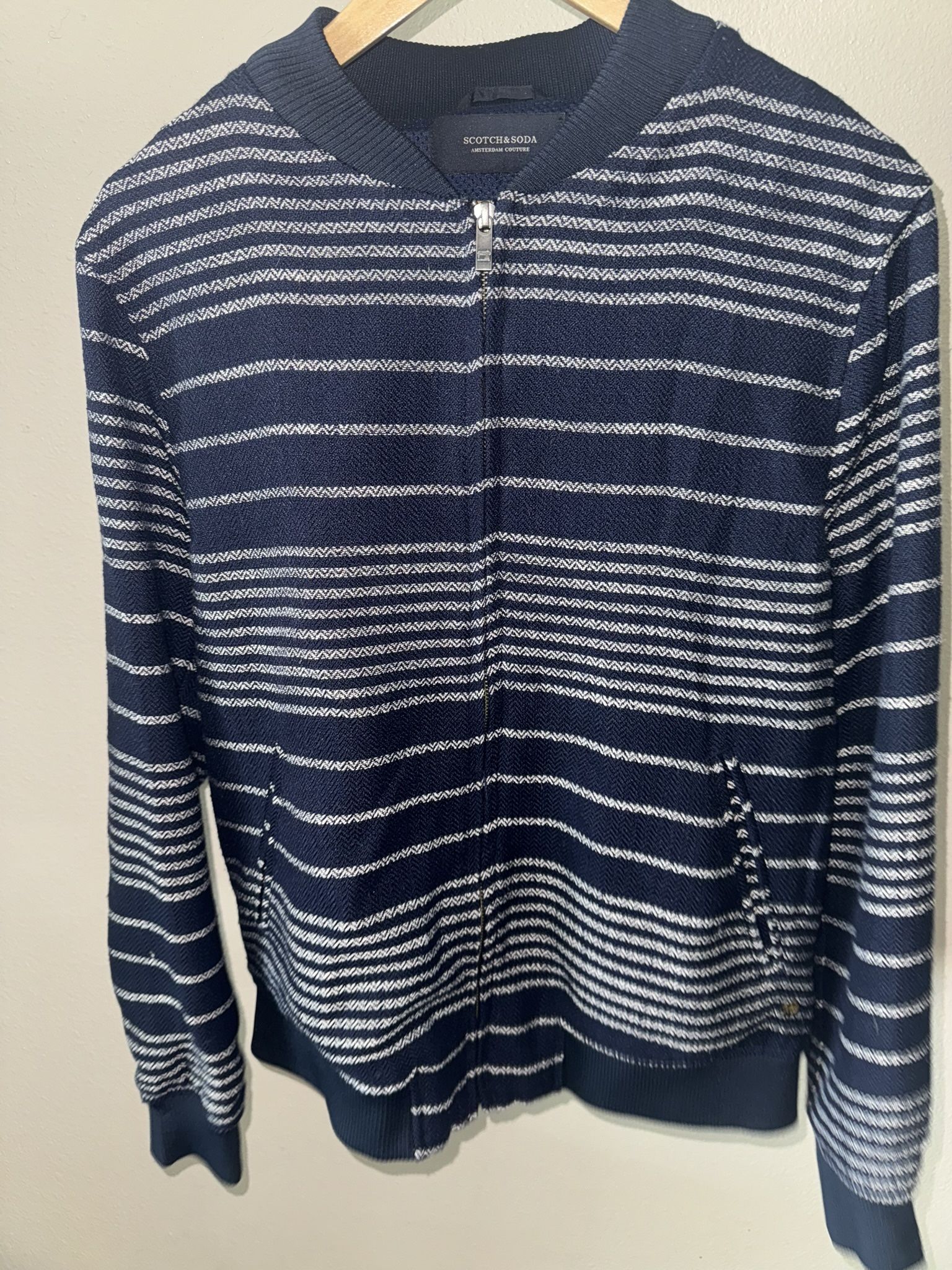 Men’s Scotch And Soda Bomber Zip Up Jacket