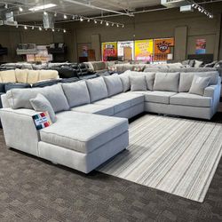 Big Grey Custom Sectional 