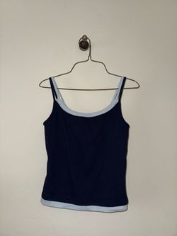 target navy blue layered tank