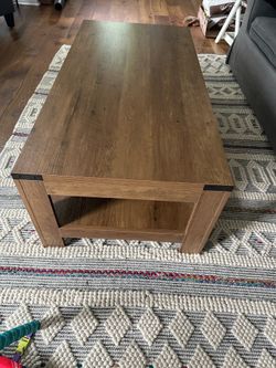 Wooden coffee table