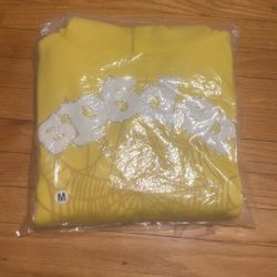 New Yellow Sp5der Hoodie Size M