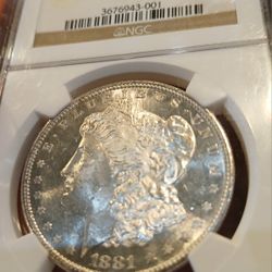 1881s Morgan Silver Dollar 