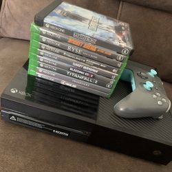 Xbox One With 9 Games 1 Controller