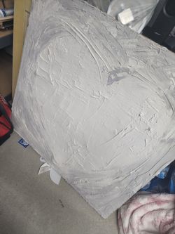 Large Heart Shaped Textured Painting
