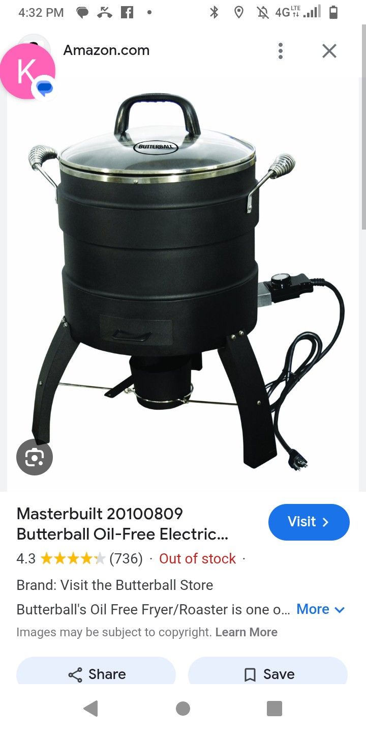 Butterball Oil Free Turkey Fryer...New
