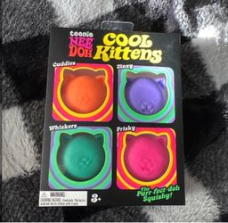Teenie Nee Doh Cool Kittens Squishy Toy Set