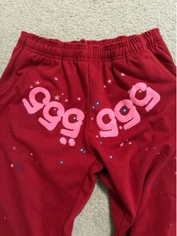 Sp5der pants red size S