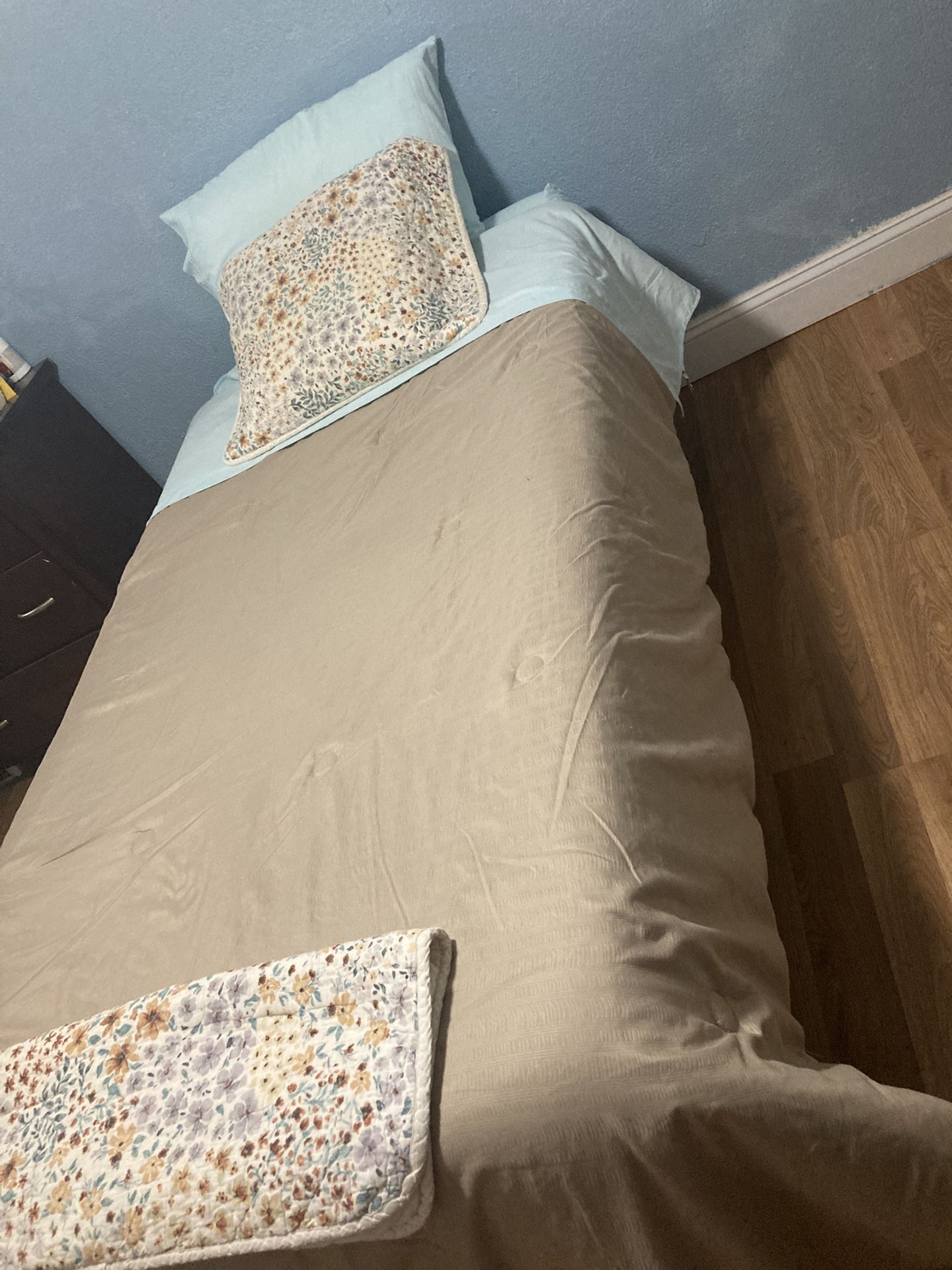 Twin Bed/mattress/box spring/metal Frame