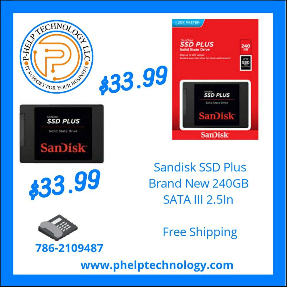 Sandisk SSD 240GB brand new