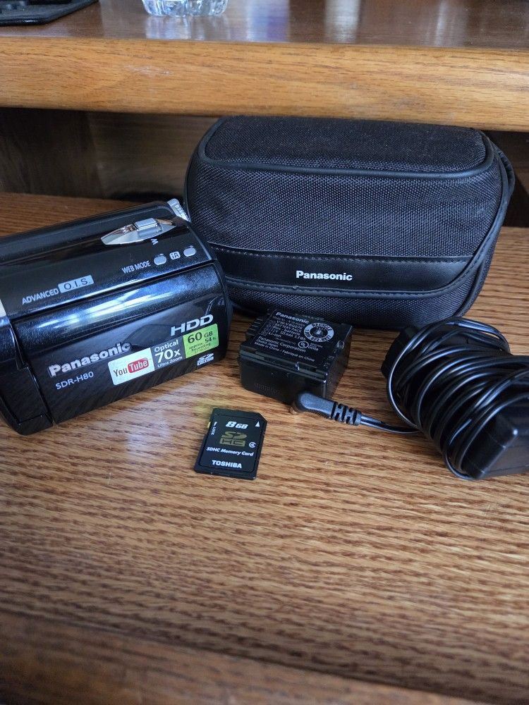 Panasonic SDR-H80 60GB Digital Camcorder w/ Battery - Tested