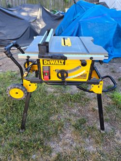 Dewalt Job Site Table Saw with Rolling Stand