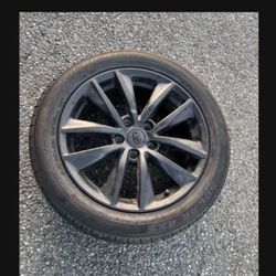 1 X 215/55r17 5x4.5 5x114.3 Stock G35 G37 Q50 Q60 350z 370z Sentra Accord Civic Camry Mustang Altima Tacoma rim Wheel 90% Treads Tire!!!
