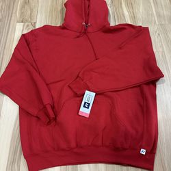 Russell Athletics Y2K Hoodie Red Size 3XL New 