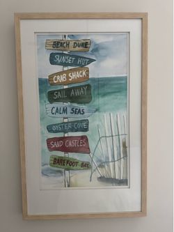 Ocean Signpost Print