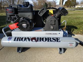Half Price! New! Best in Class! Iron Horse 6HP 10-Gallon Air Compressor Wheelbarrow for Nailer, Sprayer, Sander, Grinder, More!