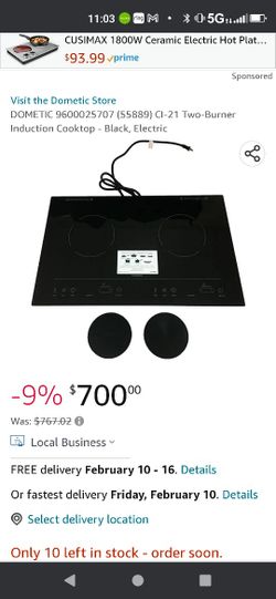 Dometic CI21 Induction Cooktop