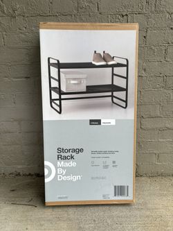 Storage Rack (Black Metal Mesh)