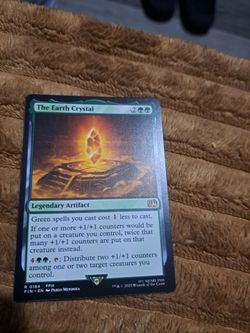 MTG The Earth Crystal Legendary Artifact Card