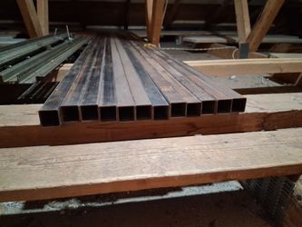 14 gauge (0.075") 8ft long 1" square tube