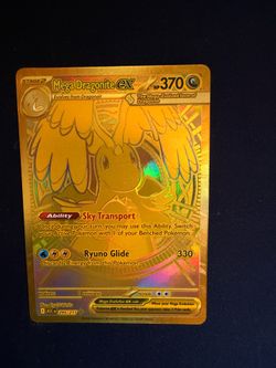 Mega Dragonite ex Gold Hyper Rare Pokemon Card 295/217
