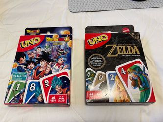 Zelda & Dragon-ball Z UNO cards combo
