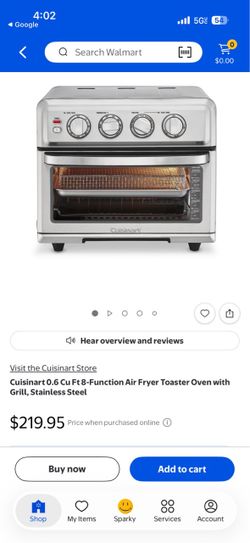 Cuisinart Air Fryer Toaster Oven Stainless Steel