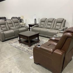 Genuine Leather Power Reclining Sofa Or Love Seat $1999 Your Choice 