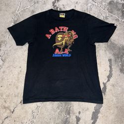 Bape X Jurrasic World Raptor College Logo Tee🦖
