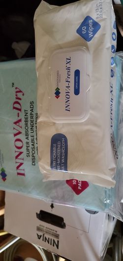 Innova Dry Absorbents Underpads& Fresh Xl Wipes