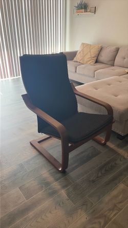 Black ikea chair