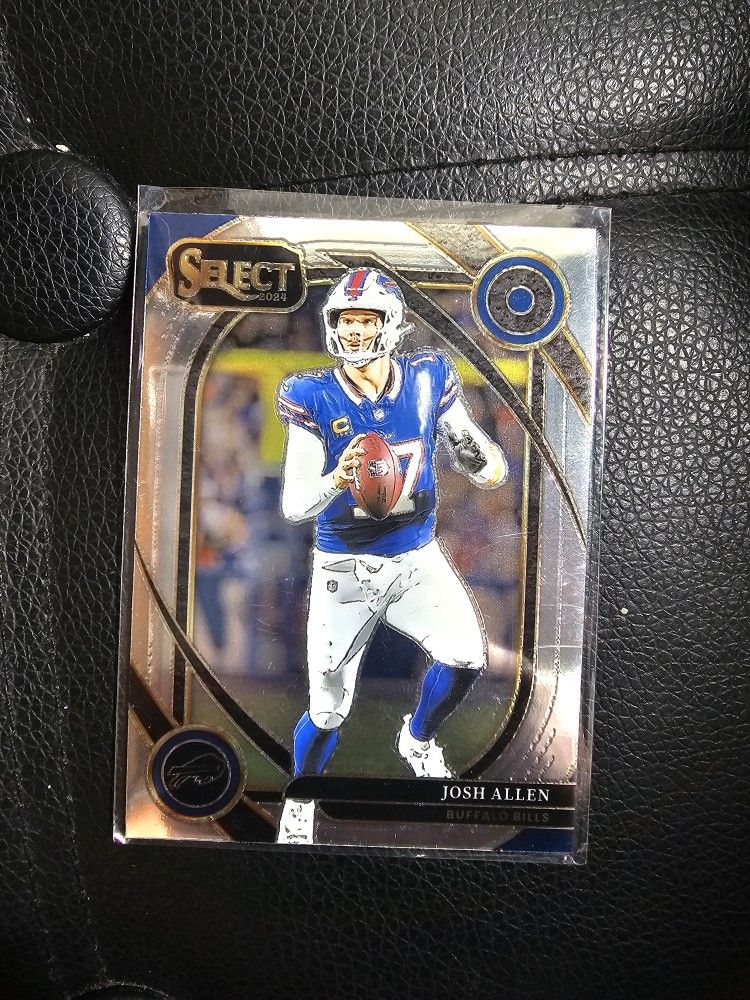JOSH ALLEN BILLS BLUE SELECT NFL PANINI SPORTS CARD!