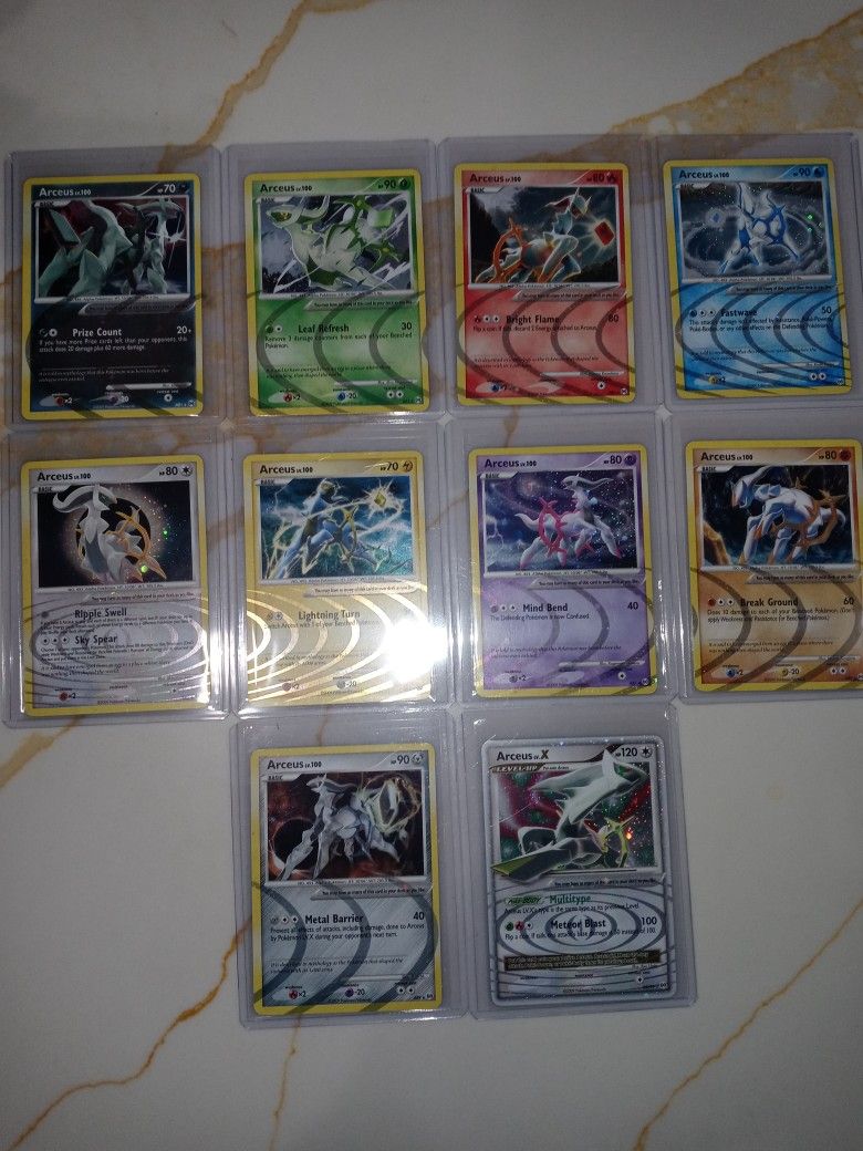 Arceus Holos Lot Of 10