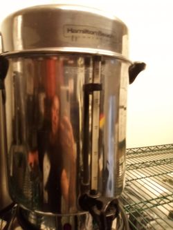 I have a full metal jacket chrome coffee pot and maker.