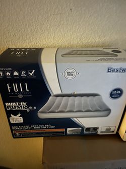 Bestway Tritech Air Mattress Full 12" with Built-in AC Pump