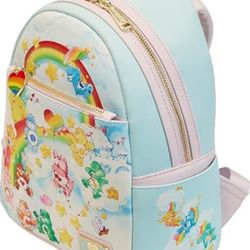 Loungefly Care Bears Mini Backpack Cloud Party Official Blue Mini Backpack