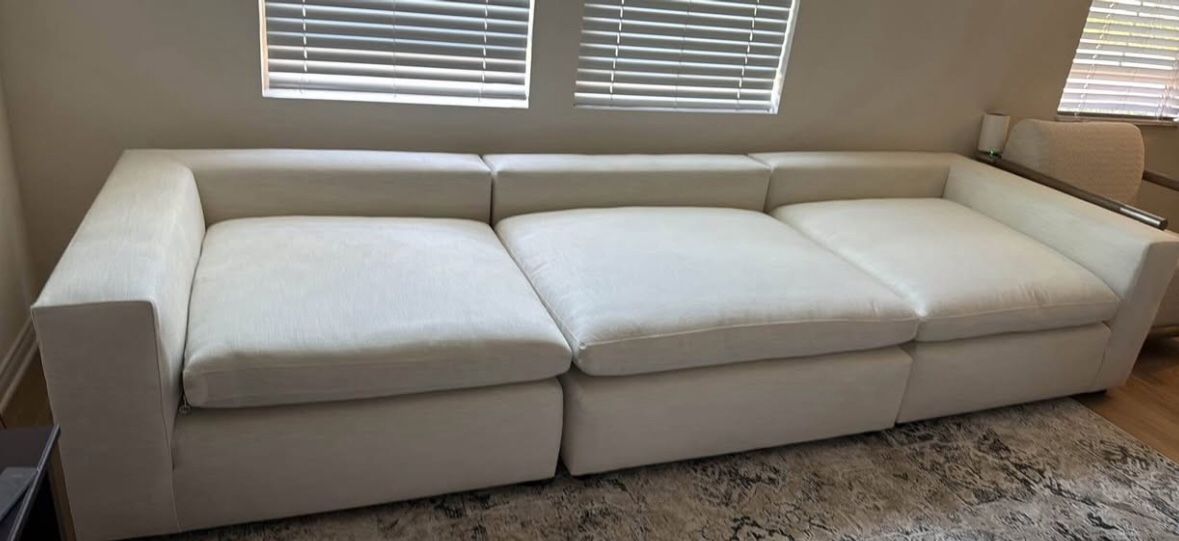 Pottery Barn Dream Wide Arm Modular Chaise Sectional Sofa