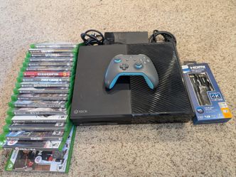 Xbox One 500GB Game Bundle with console, controller, and 18 amazing games! Works fantastic!