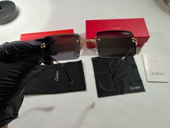 Cartier Black Lenses Gold Frame 140mm