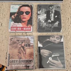 Criterion Collection Blu-ray Set of 4 Classic Films