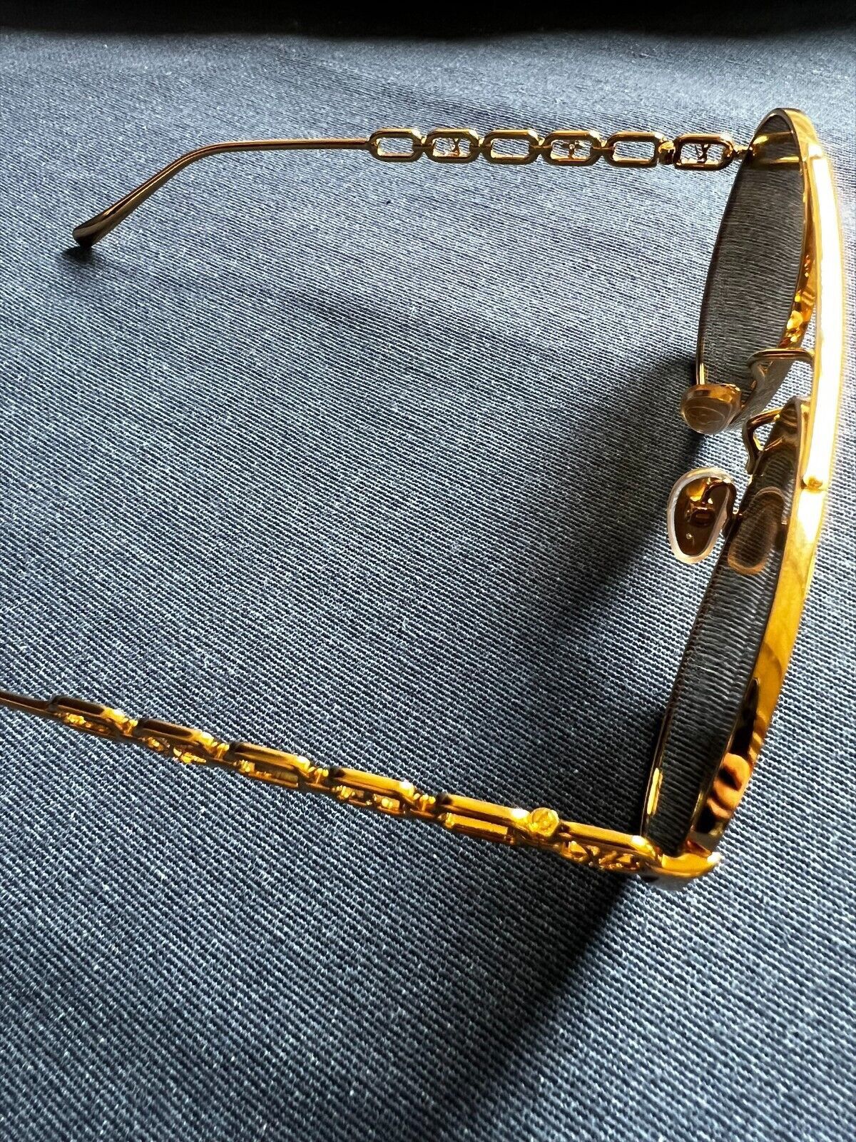 Louis Vuitton, Accessories, Louis Vuitton Z539e My Lv Chain Pilot  Sunglasses