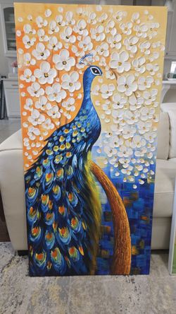 Peocock Oli Base Painting
