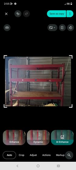 Industrial metal shelf (home Depot)