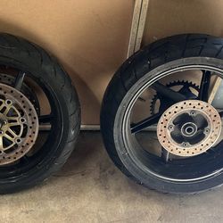 CBR 600 F3 1998 Front & rear tires/rims