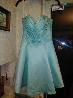 Light blue/teel homecoming dress