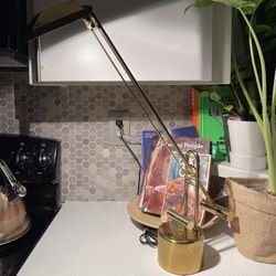 Vintage Brass Lamp/Brass Lamp/Desk Lamp