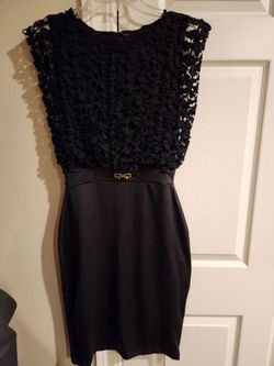 Womens black sleeveless dress