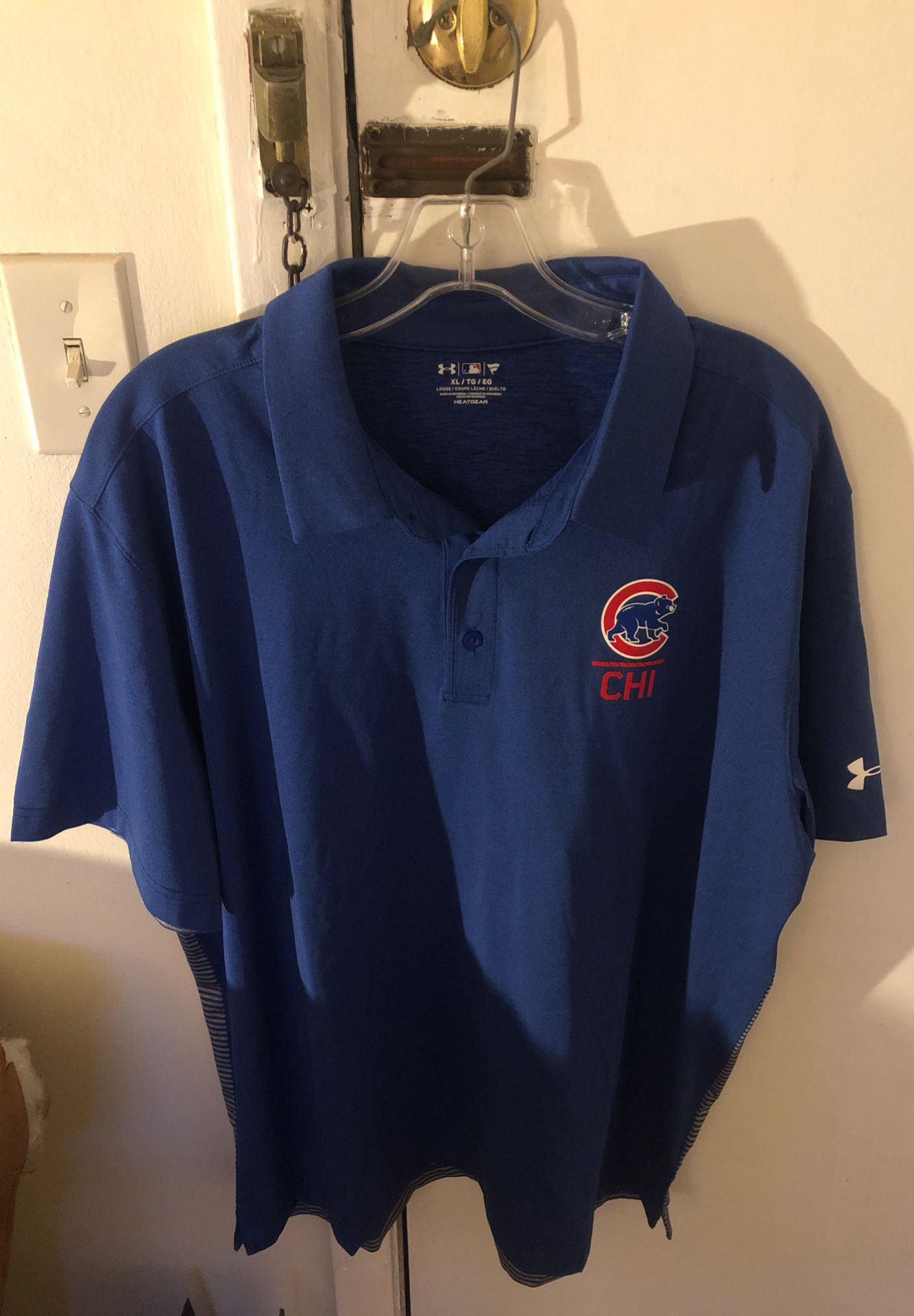 Chicago Cubs UA Mens MLB Polo Tee XL