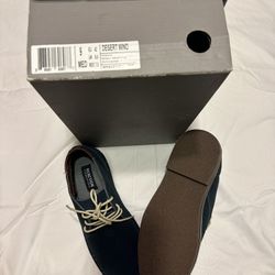 New Size 9 Men Suede Blue Shoes